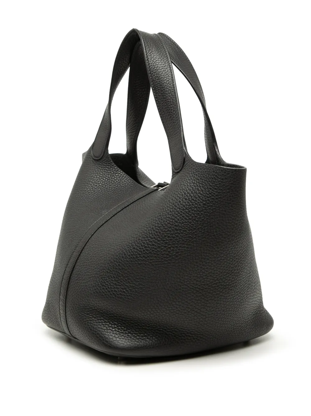 Hermès Pre-owned 2017 Clemence Picotin Lock 22 Handbag in Black, view 3