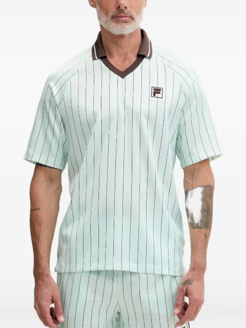 Fila Coverciano pinstripe-print raglan-sleeve T-shirt
