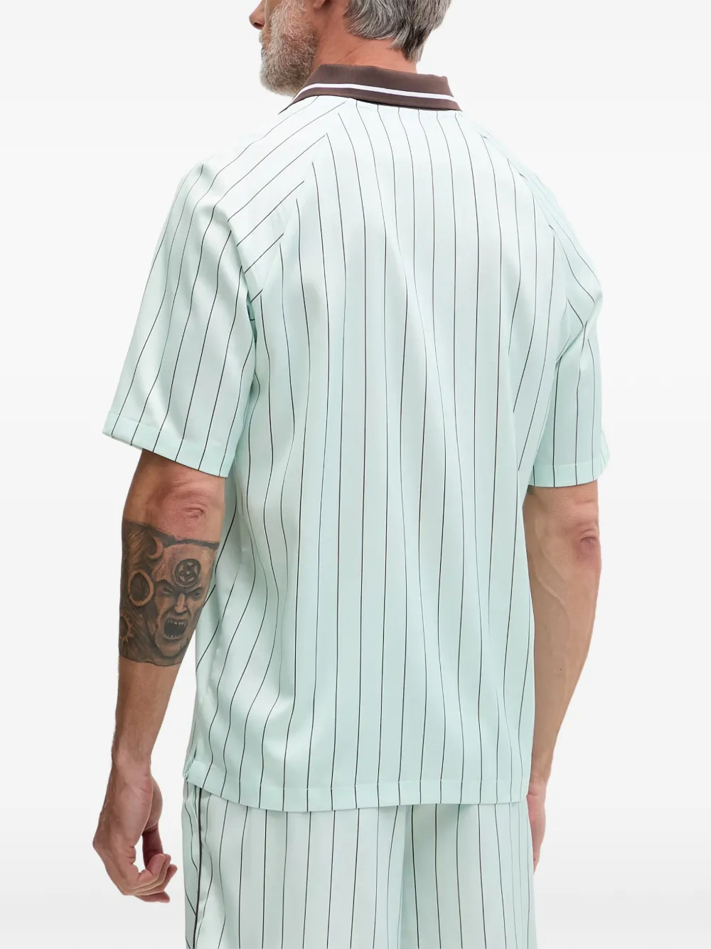 Fila Coverciano T-shirt met krijtstreep en raglan mouwen Blauw