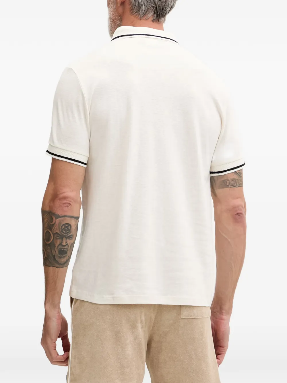 Fila Monza poloshirt met logo-patch Wit