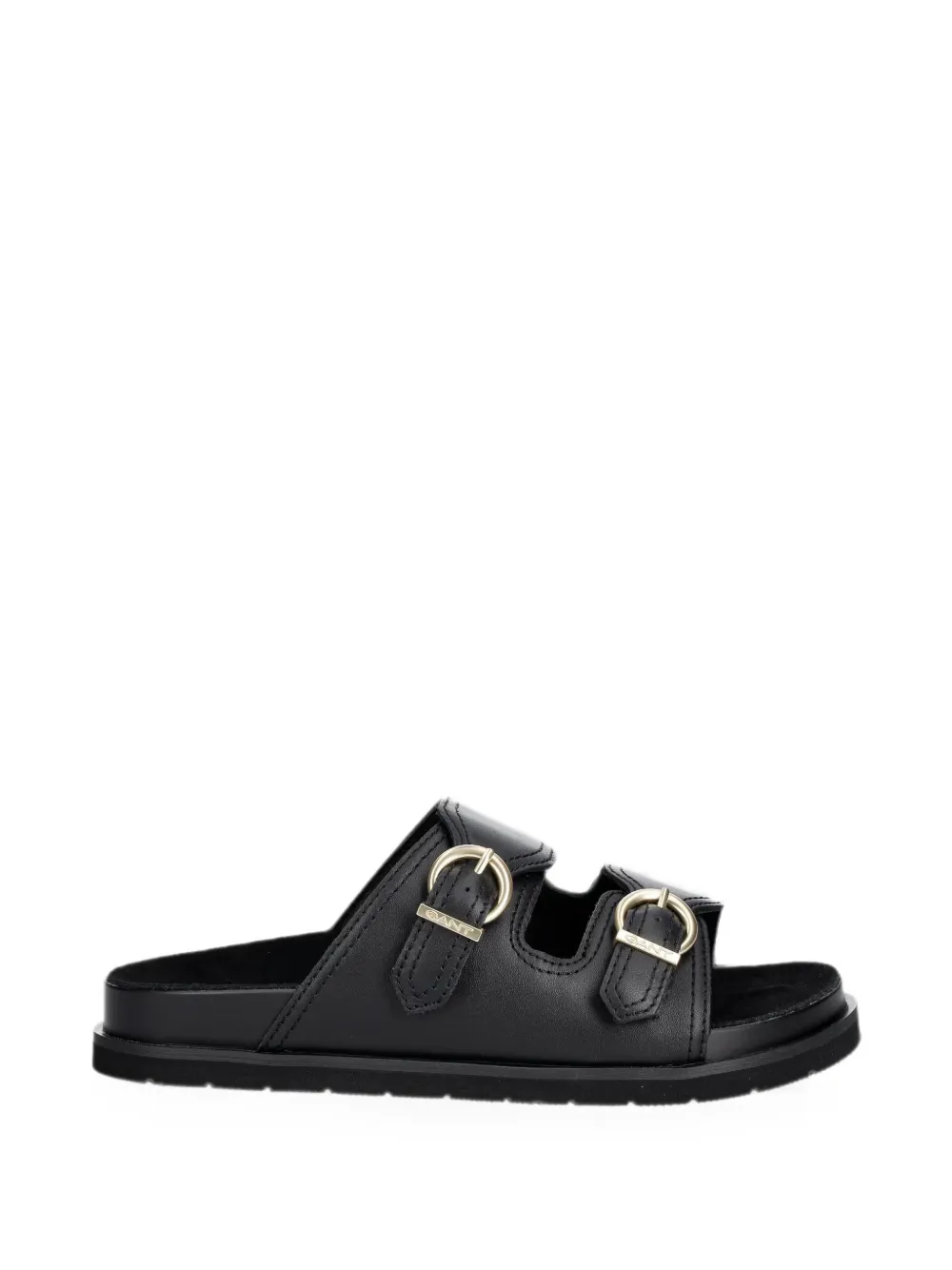 Gant buckle-detail slides - Schwarz