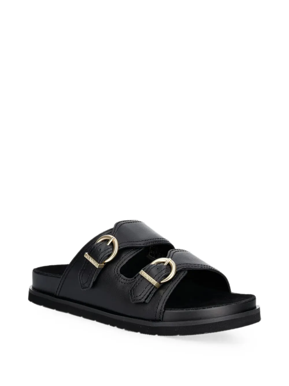 Gant buckle-detail slides Zwart