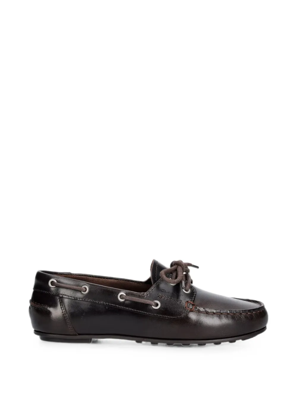 Gant lace-up leather loafers - Marrone