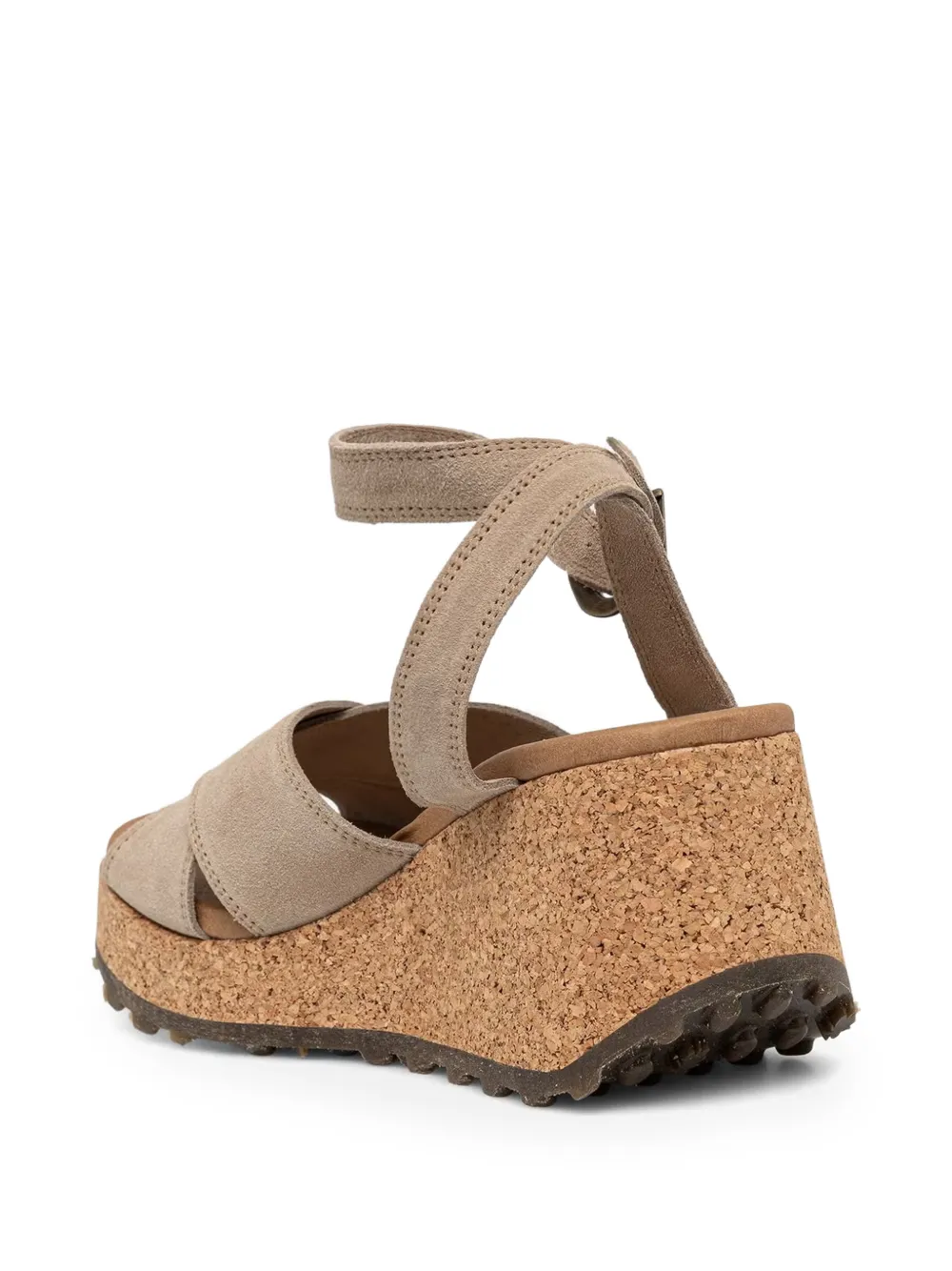 Fly London buckle-fastening wedge sandals Beige