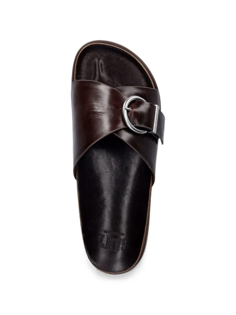 Gant buckle-detail slides Bruin