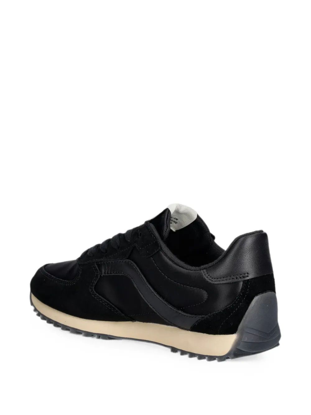 Gant suede-panelled lace-up sneakers Zwart
