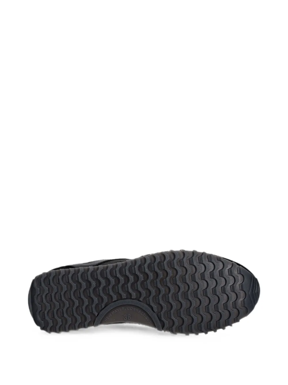 Gant suede-panelled lace-up sneakers Zwart