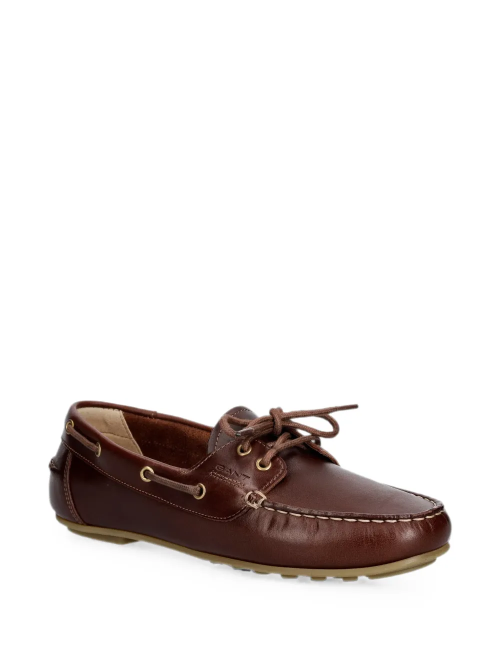 Gant lace-up leather boat shoes Bruin