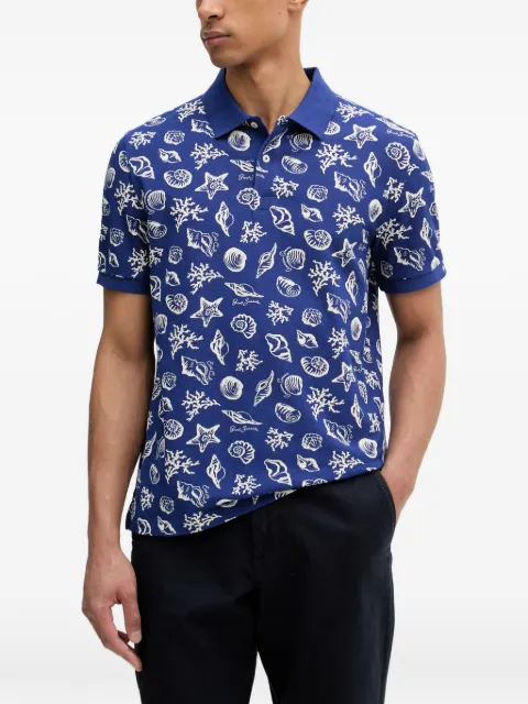 Gant seashell-print polo shirt