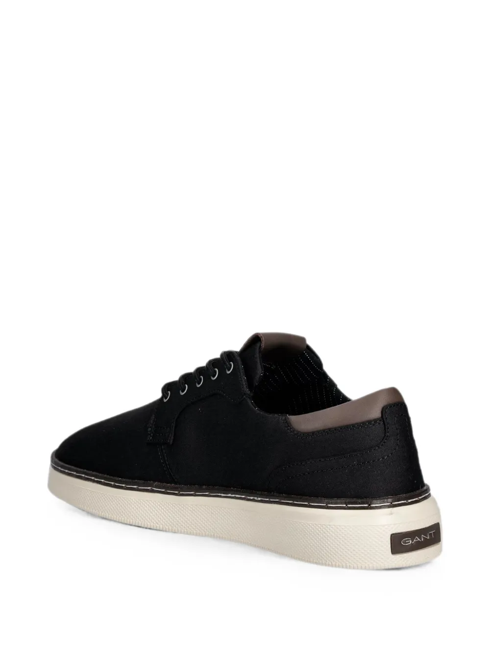 Gant lace-up logo-print sneakers Zwart