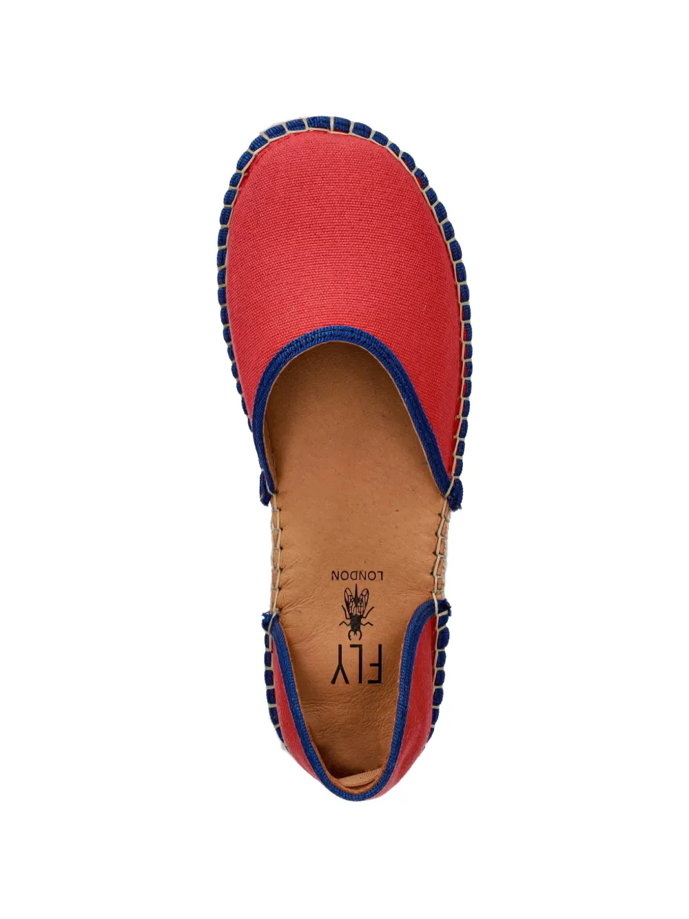 Fly London braided trim espadrilles Rood