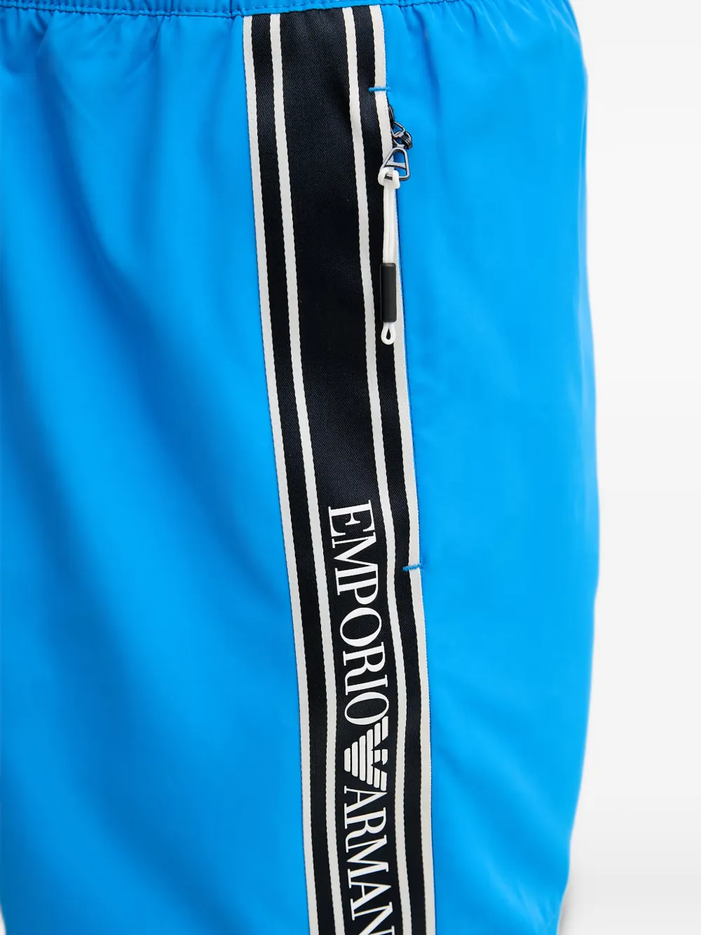 Emporio Armani Zwembroek met logoband Blauw
