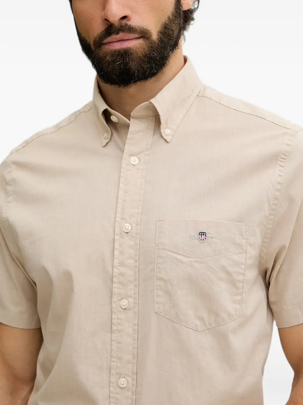 Gant Button-down overhemd Beige