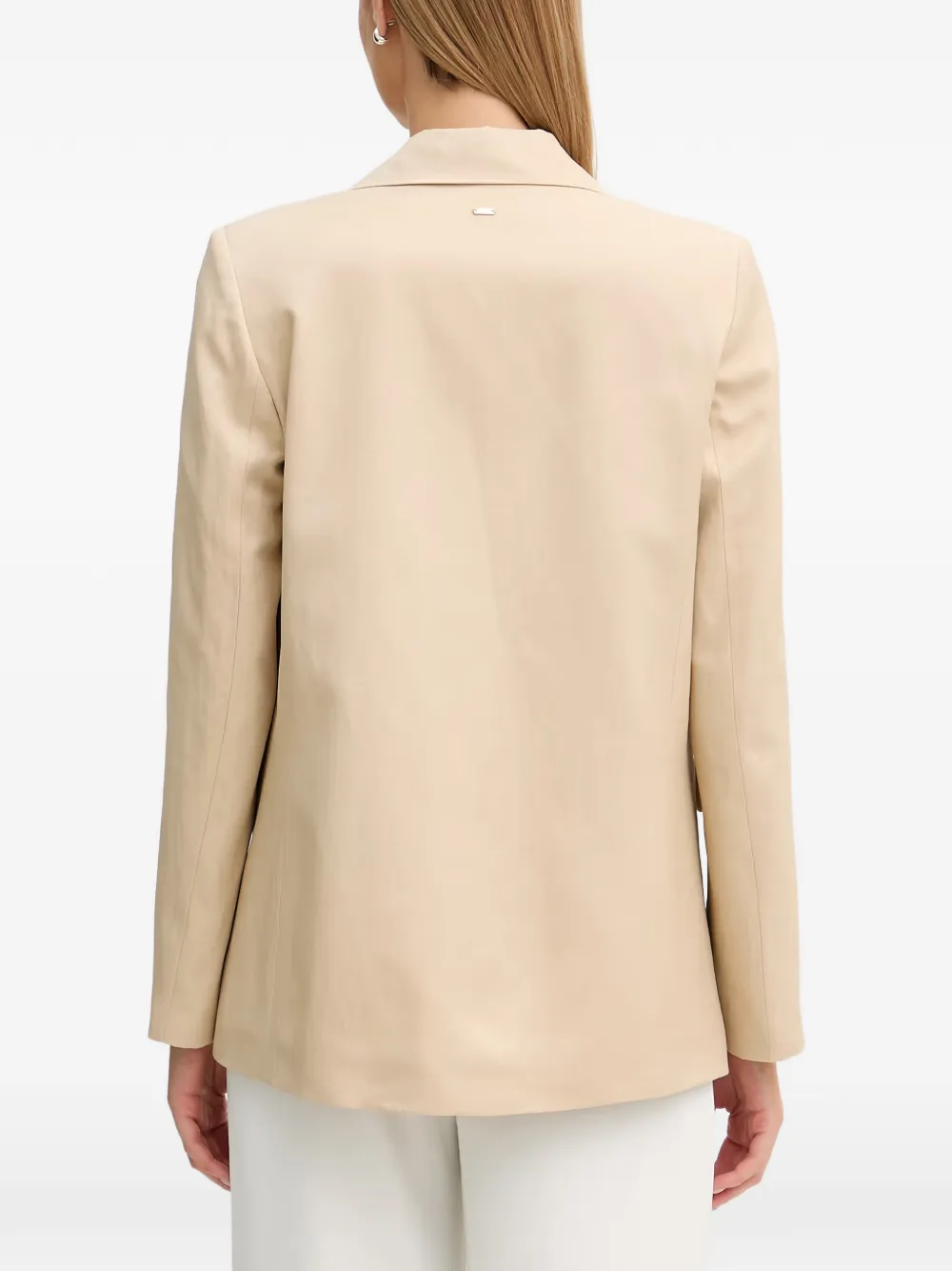 Gaudi Blazer met enkele rij knopen Beige