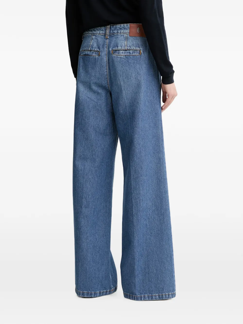 FRACOMINA Jeans met wijde pijpen Blauw
