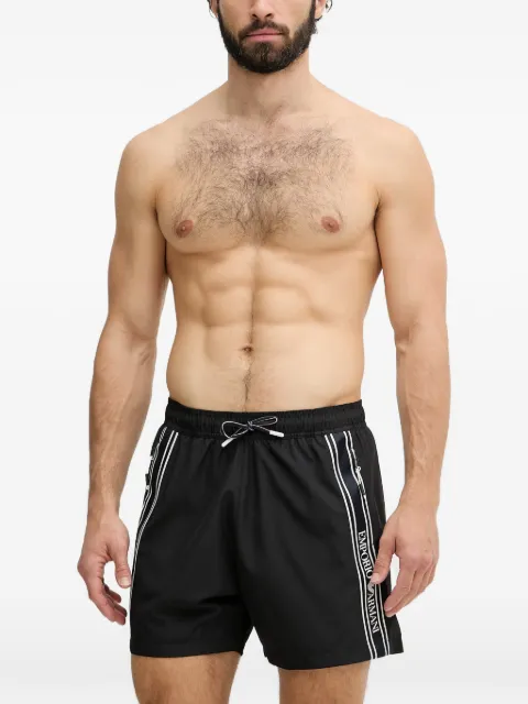 Emporio Armani logo-tape swim shorts