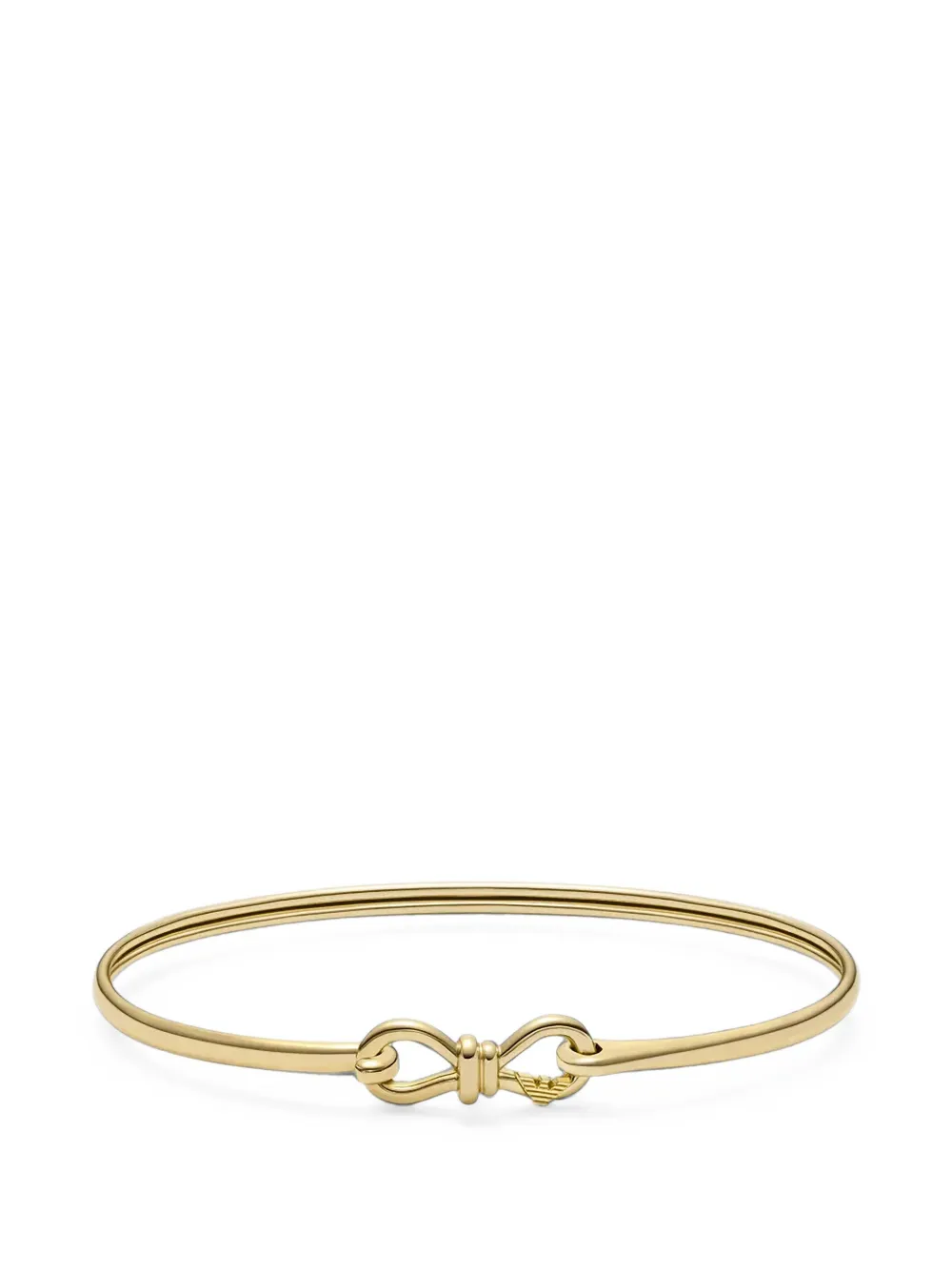 Emporio Armani Ribbon infinity-loop cuff bracelet - Oro