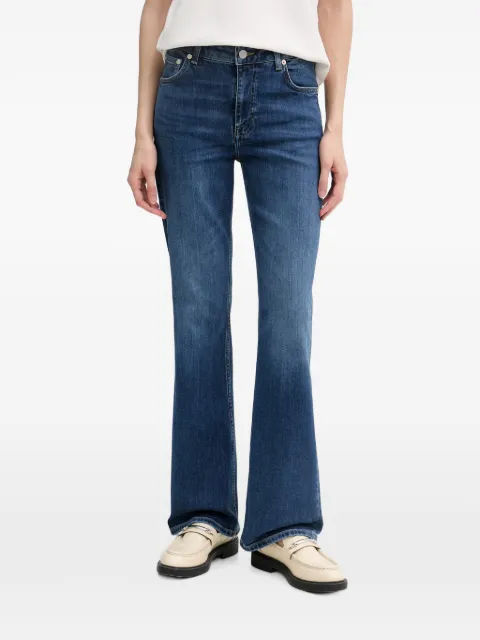 Gant logo-patch flared jeans