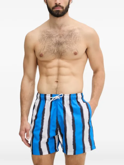 Emporio Armani swim shorts with shaded stripes print