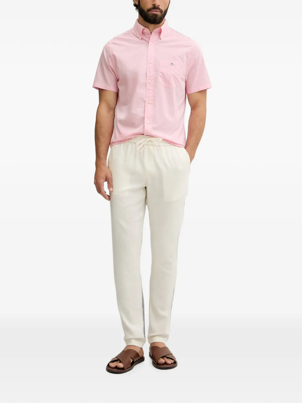 Gant Button-down overhemd Roze