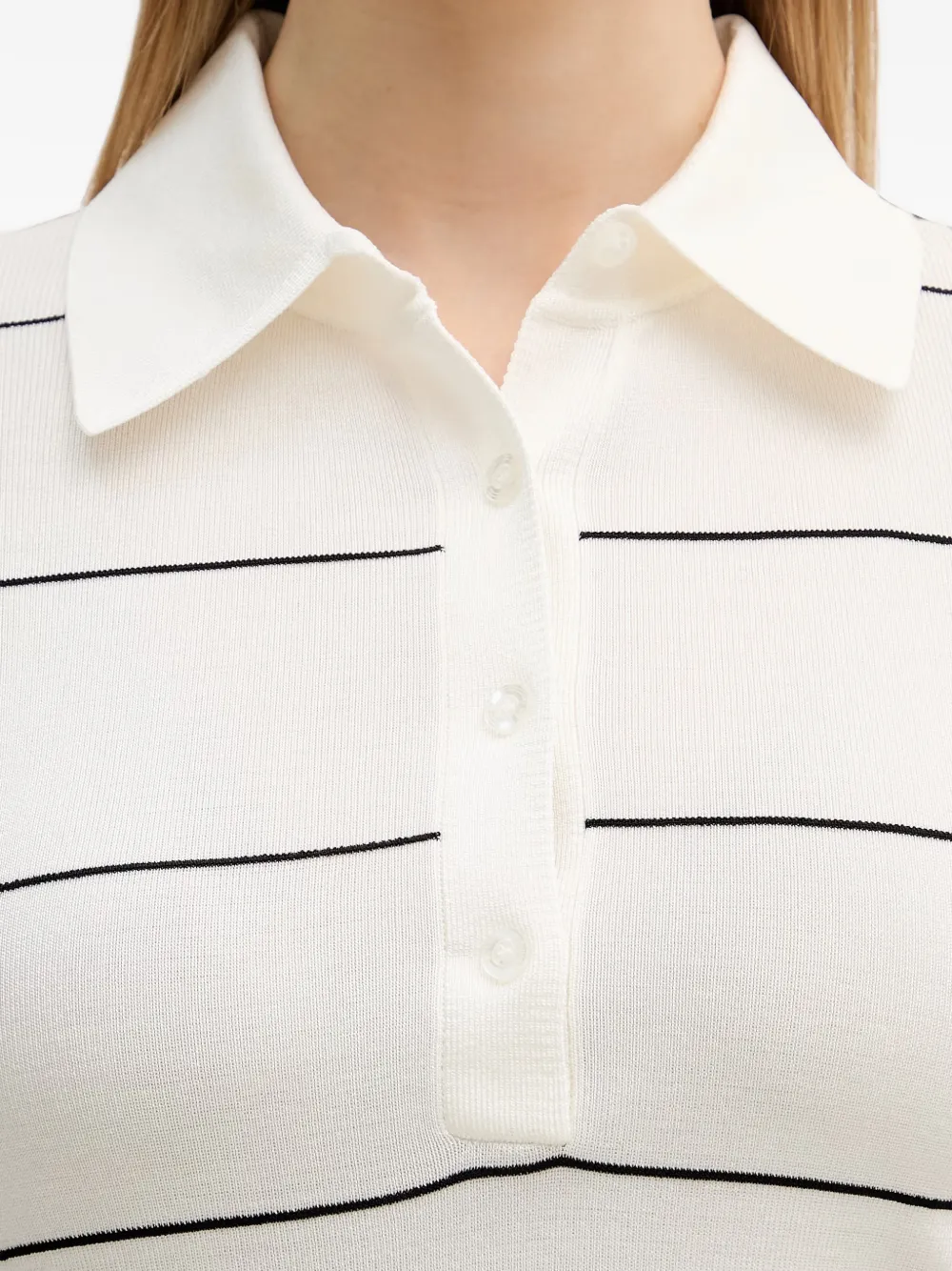 Fila Montecarlo striped polo shirt Wit