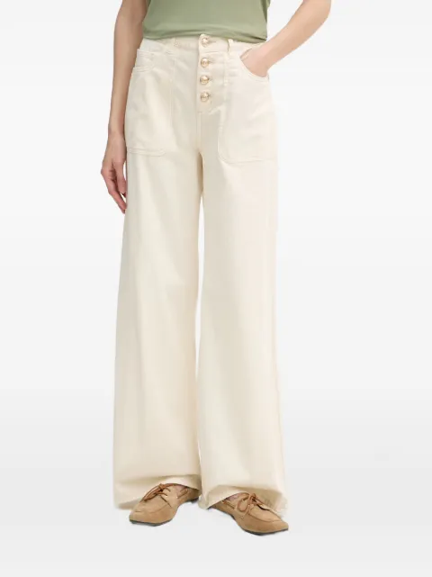 Gaudi jeans anchos con botones