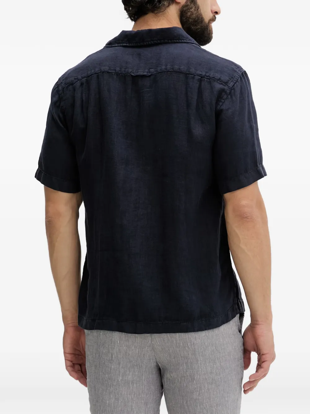 Gant Overhemd met korte mouwen Blauw
