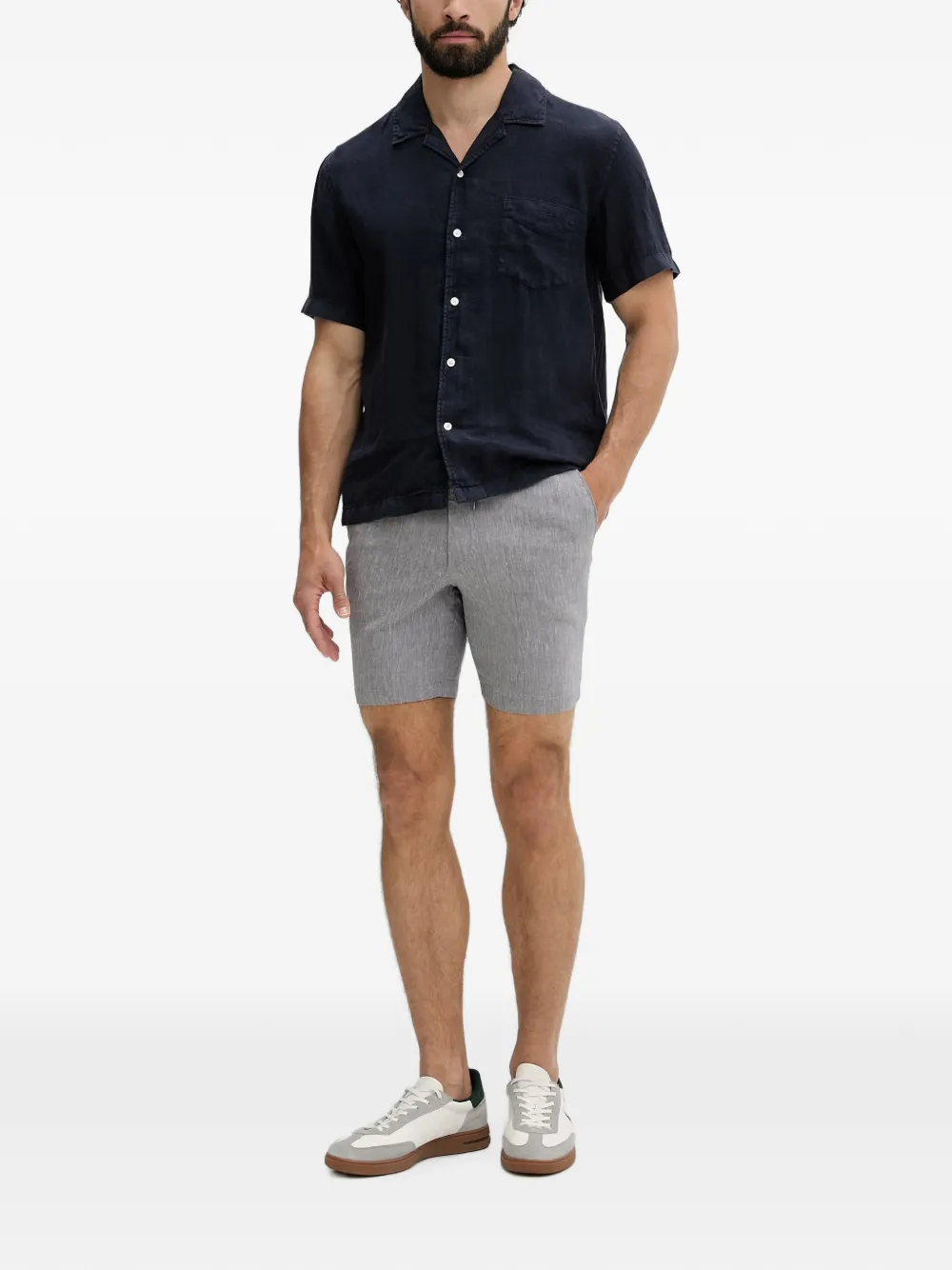 Gant Overhemd met korte mouwen Blauw