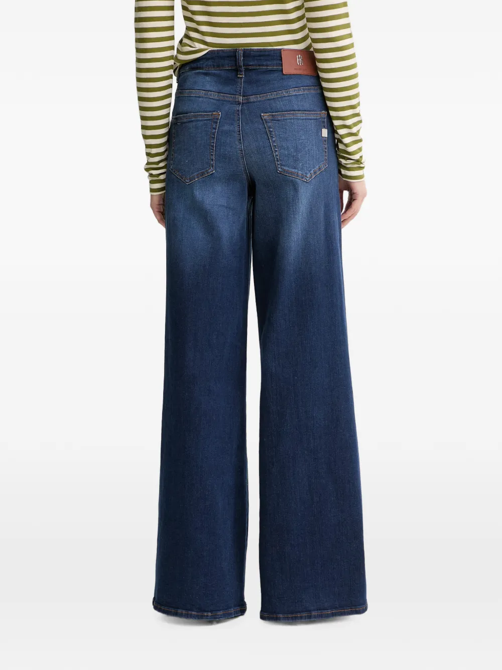 FRACOMINA Jeans met wijde pijpen Blauw