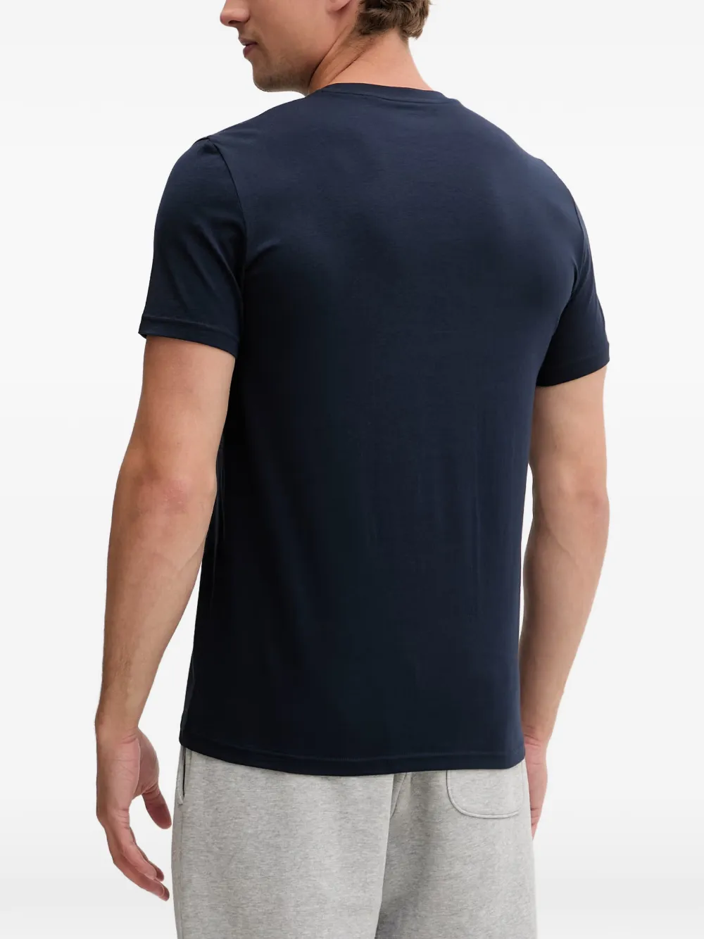 Emporio Armani Twee T-shirts met logoprint Blauw