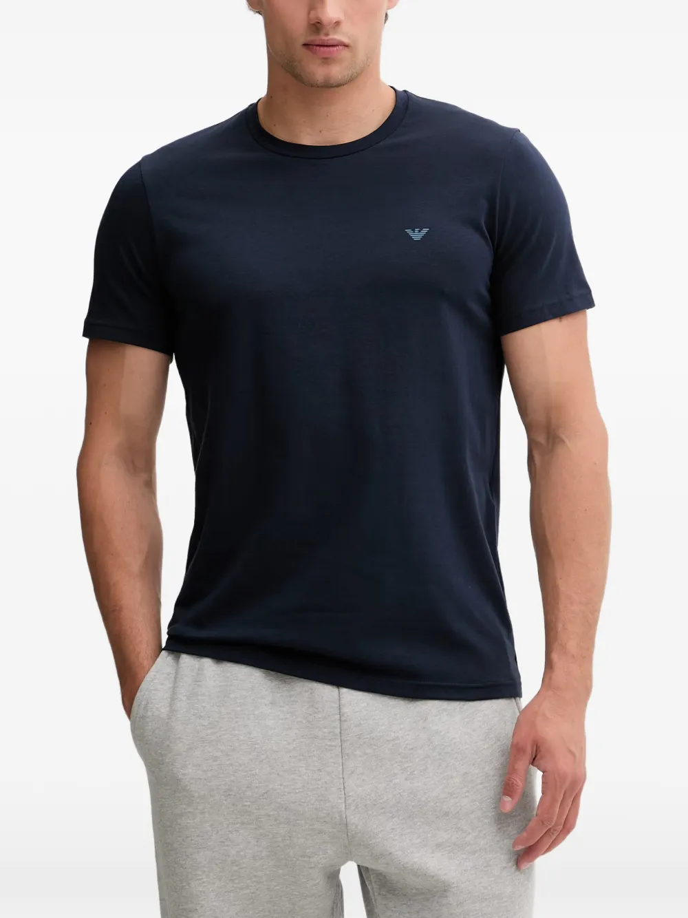 Emporio Armani T-shirt con logo (2 pezzi) - Blu