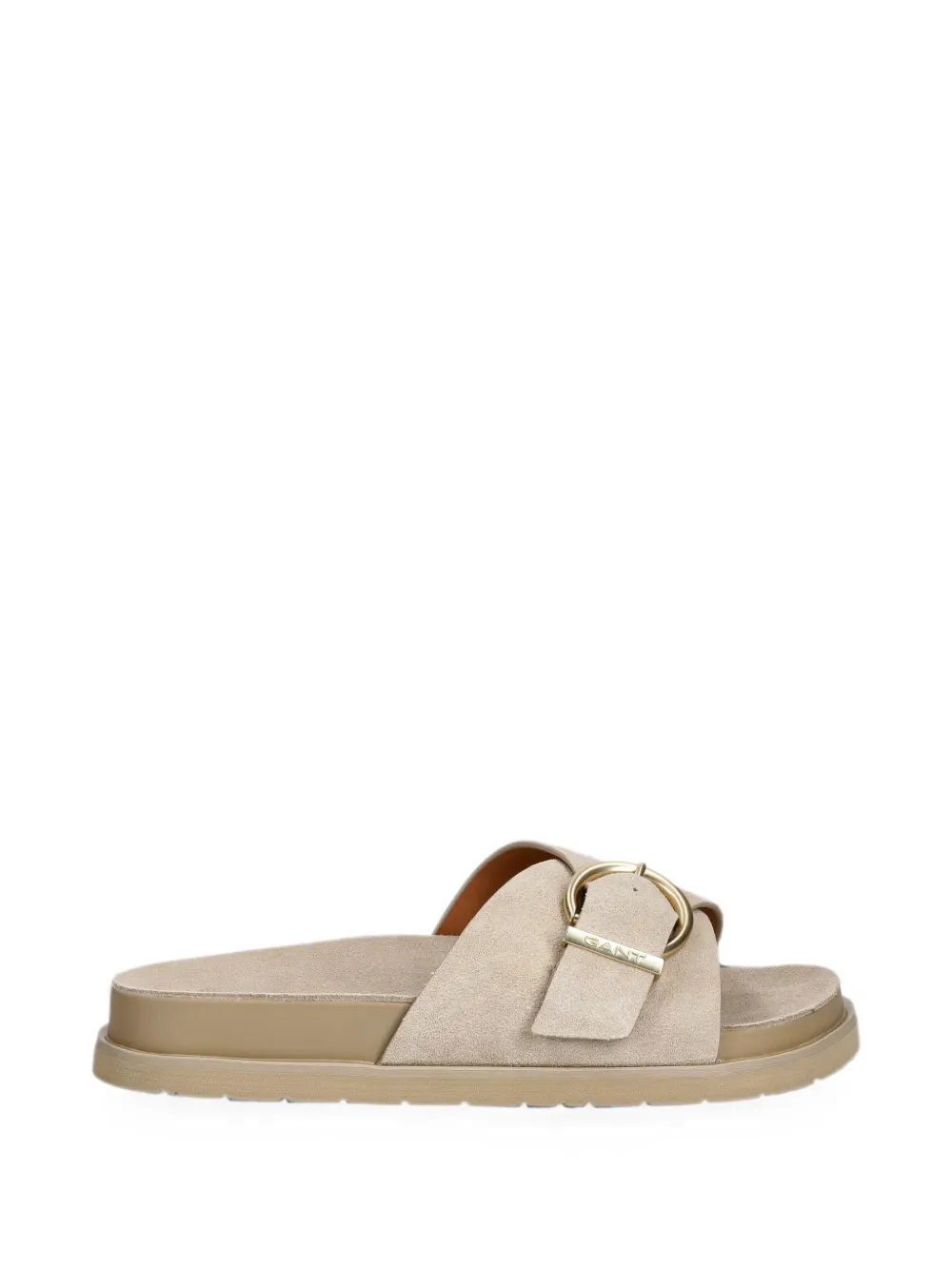 Gant buckle-detail slides - Nude