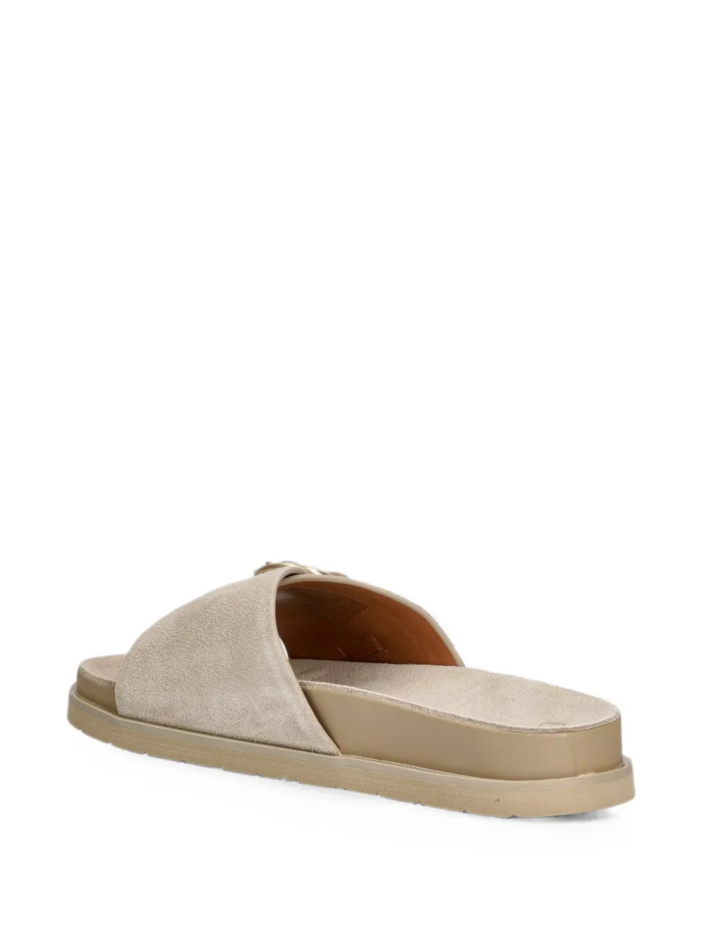 Gant buckle-detail slides Beige