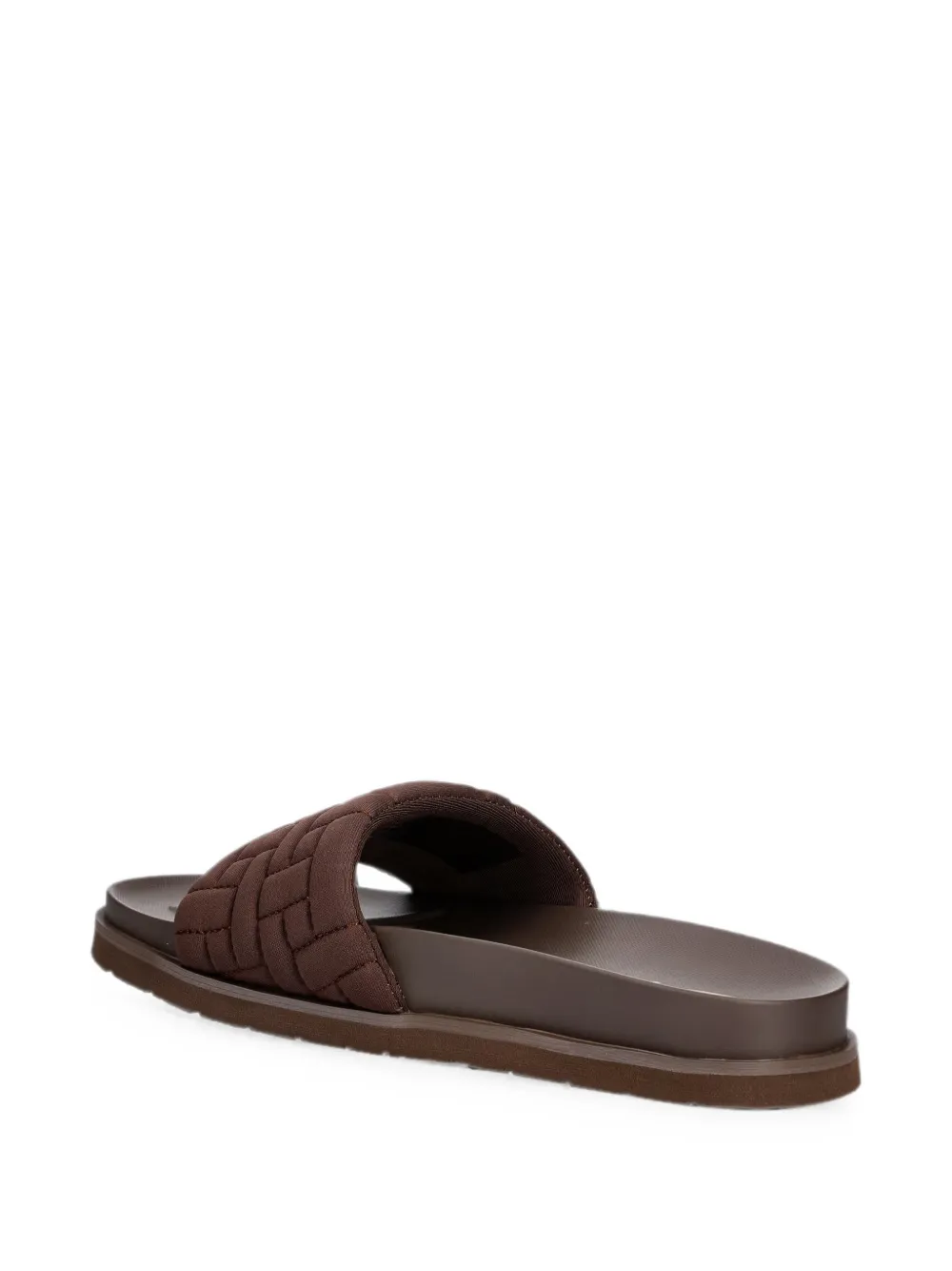 Gant quilted logo-plaque slides Bruin