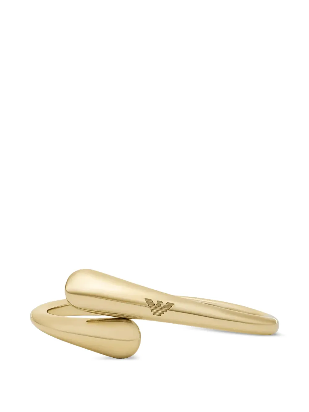 Emporio Armani engraved crossover bangle - Gold