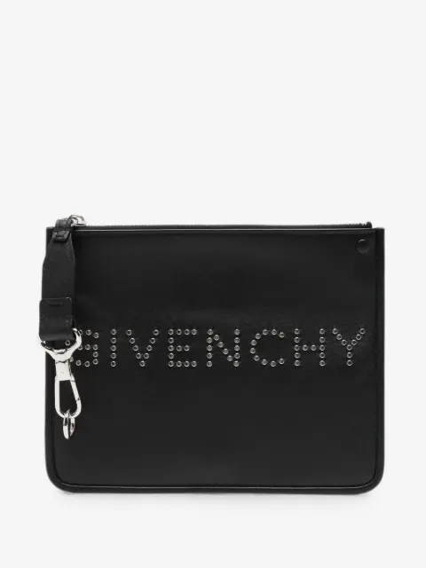Givenchy bolsa de mano con placa del logo y apliques