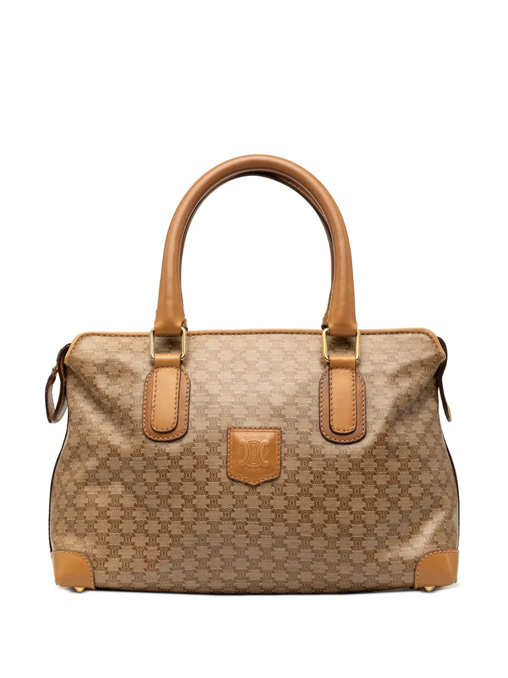 Celine Pre-Owned Borsa a mano in tela cerata con motivo Macadam 2004 - Toni neutri