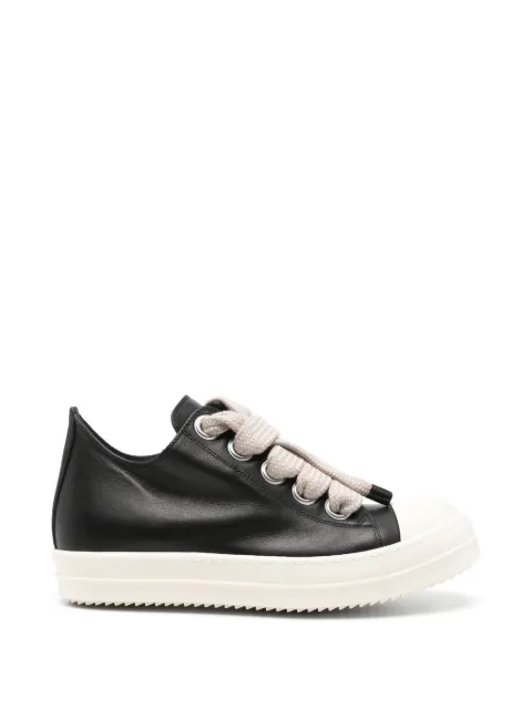 Rick Owens leather jumbo-lace sneakers