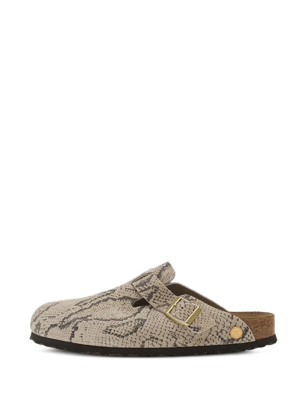 Birkenstock Boston snake-print clogs - Toni neutri