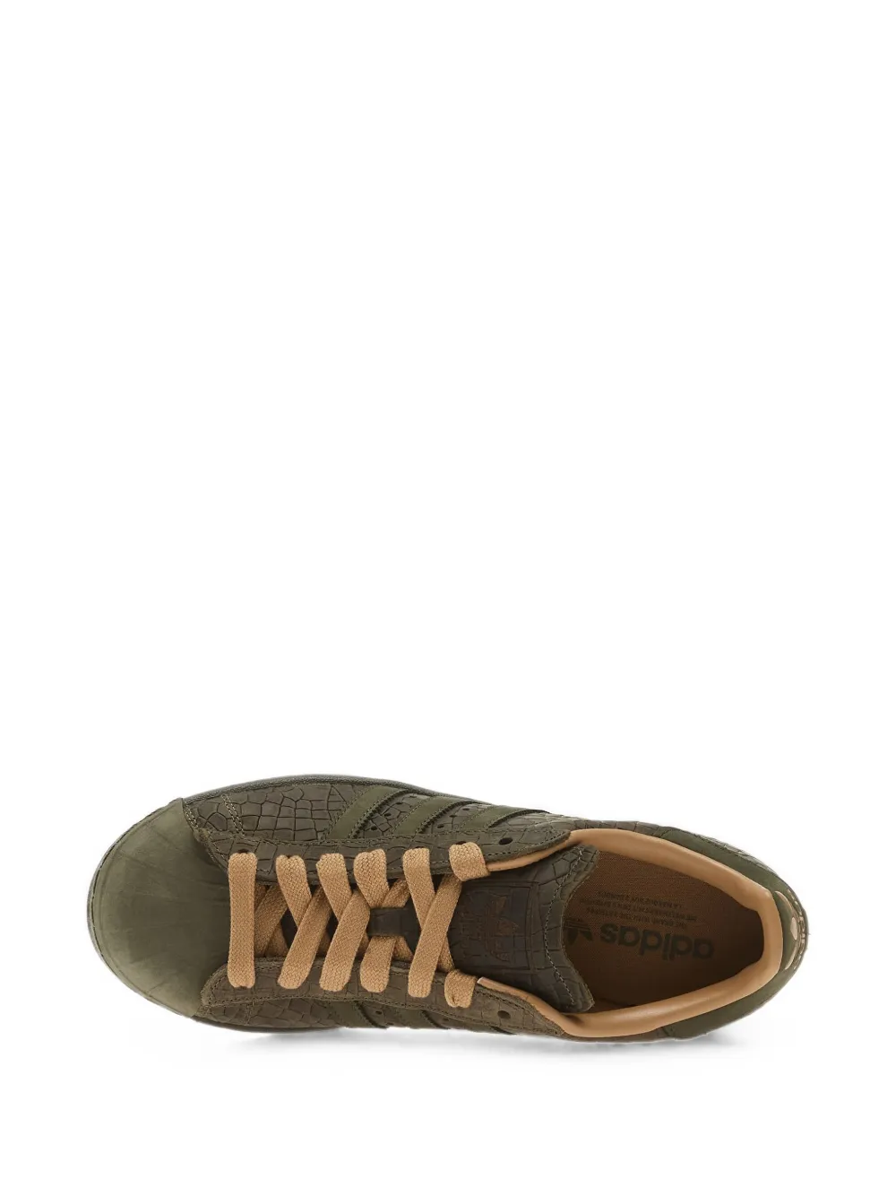 adidas Superstar II croc-effect sneakers Groen