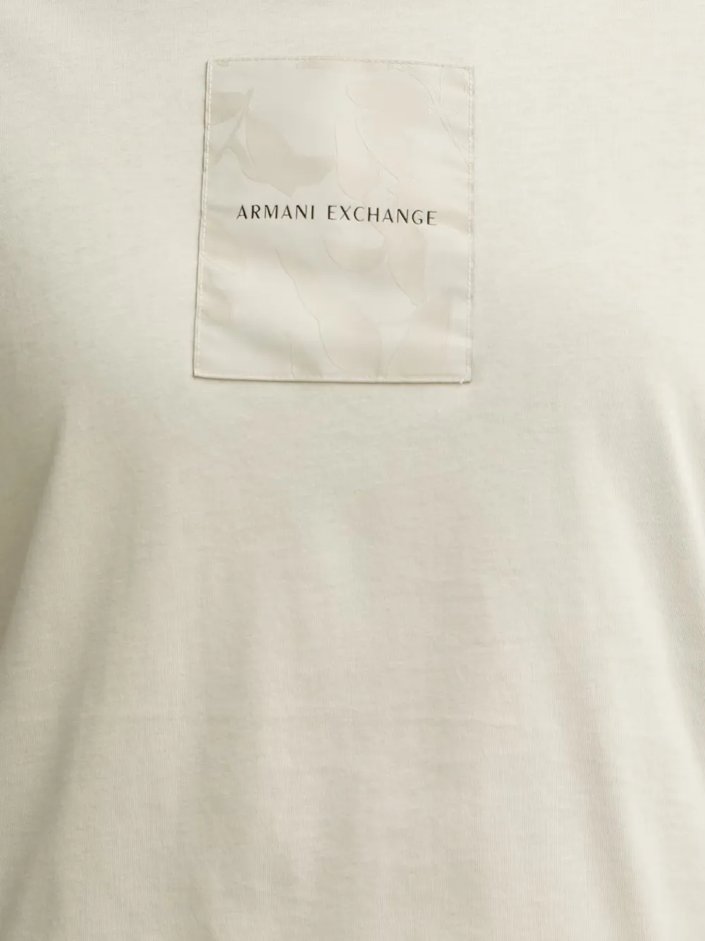 Armani Exchange T-shirt met logopatch Beige
