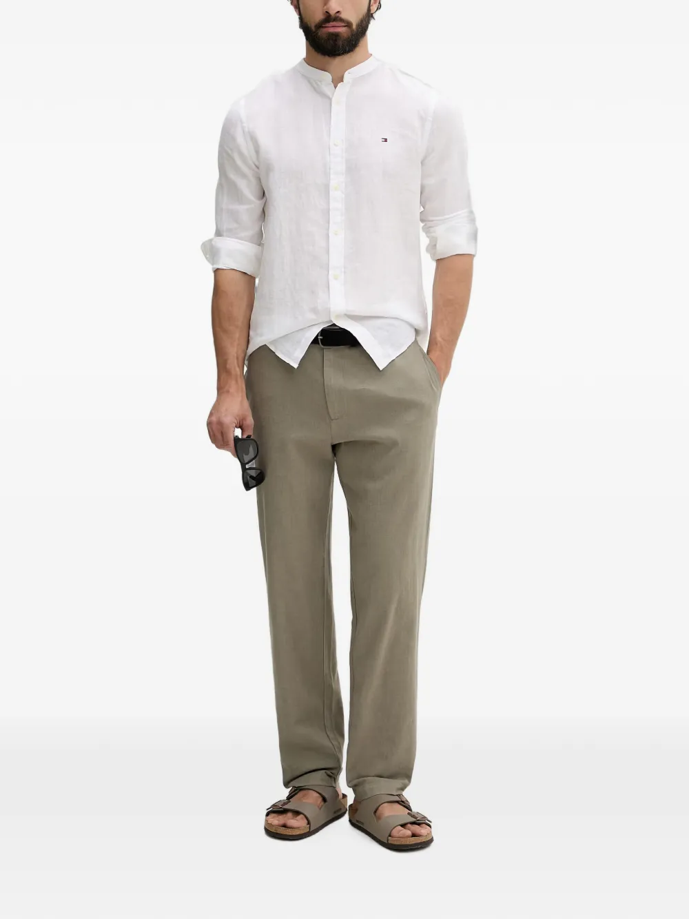 Armani Exchange Straight broek Groen