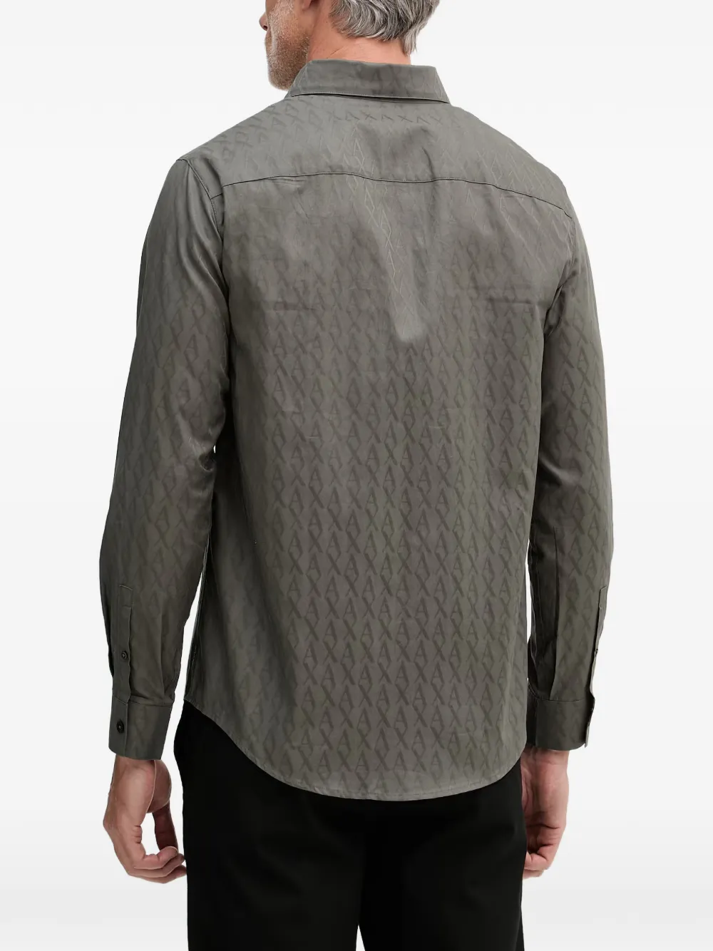 Armani Exchange Overhemd met print Groen