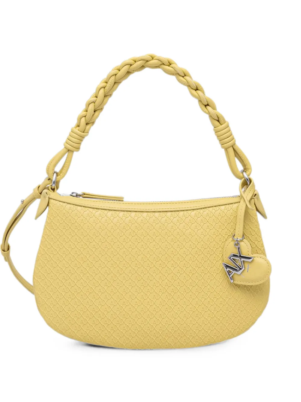 Armani Exchange mini monogram-embossed shoulder bag - Giallo
