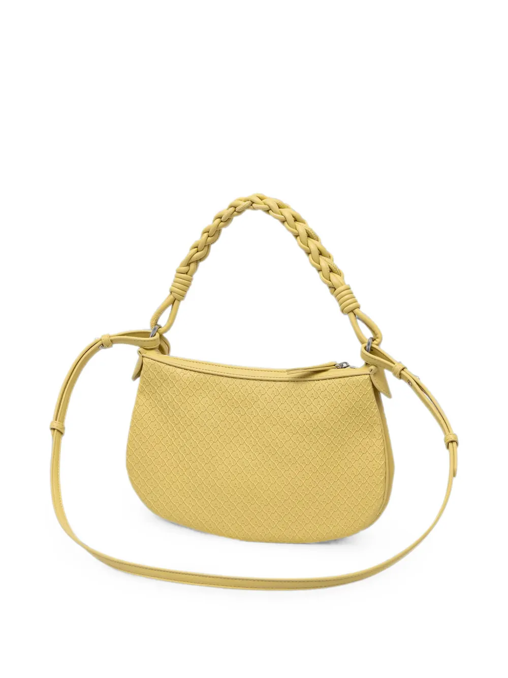 Armani Exchange Schoudertas met monogram-reliëf Geel