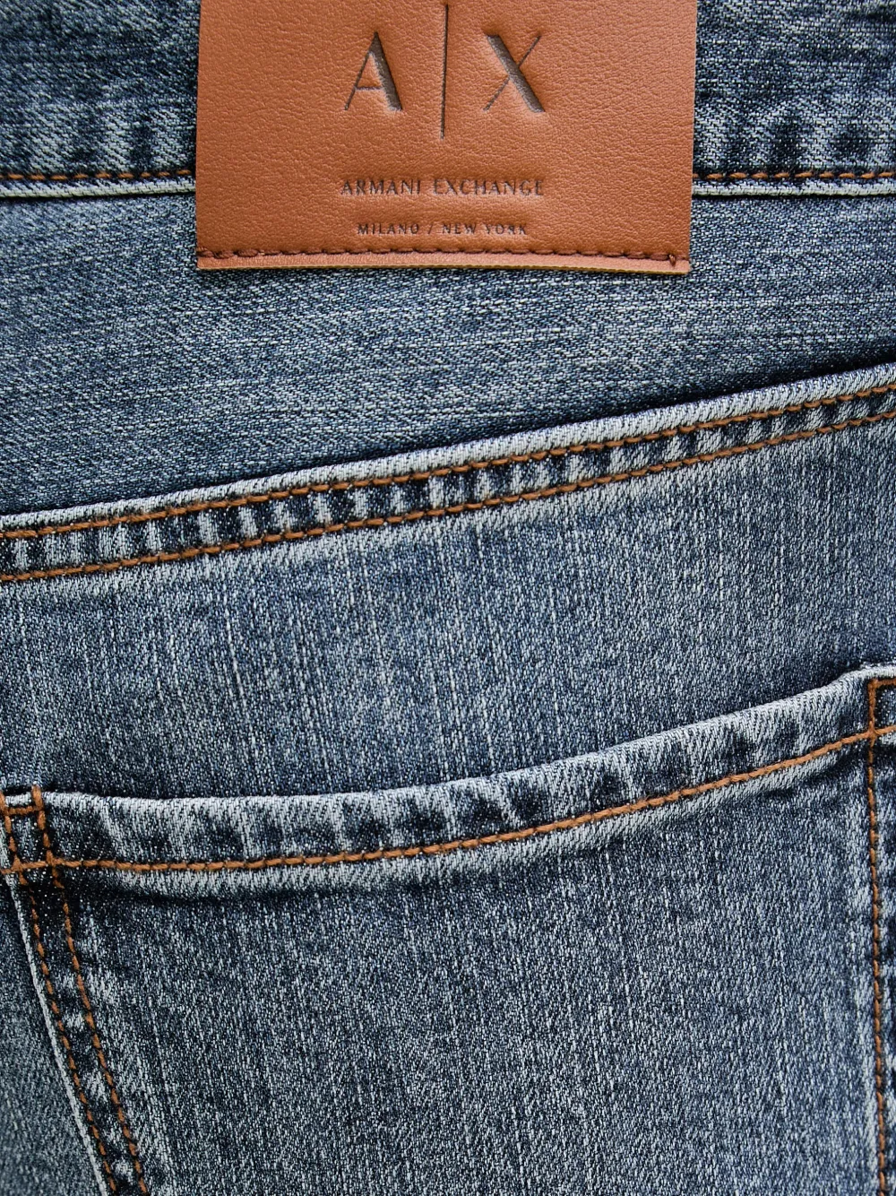 Armani Exchange Jeans met effect Blauw