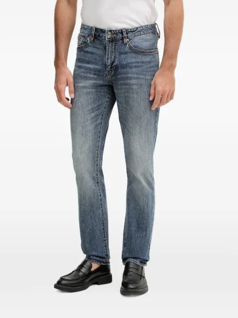 Armani Exchange whiskering-effect jeans