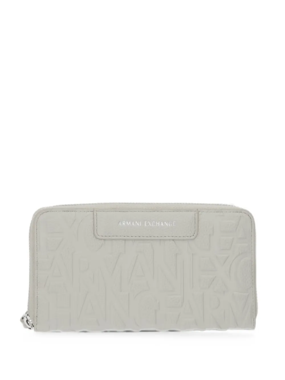 Armani Exchange logo-embossed zip-around wallet - Grigio