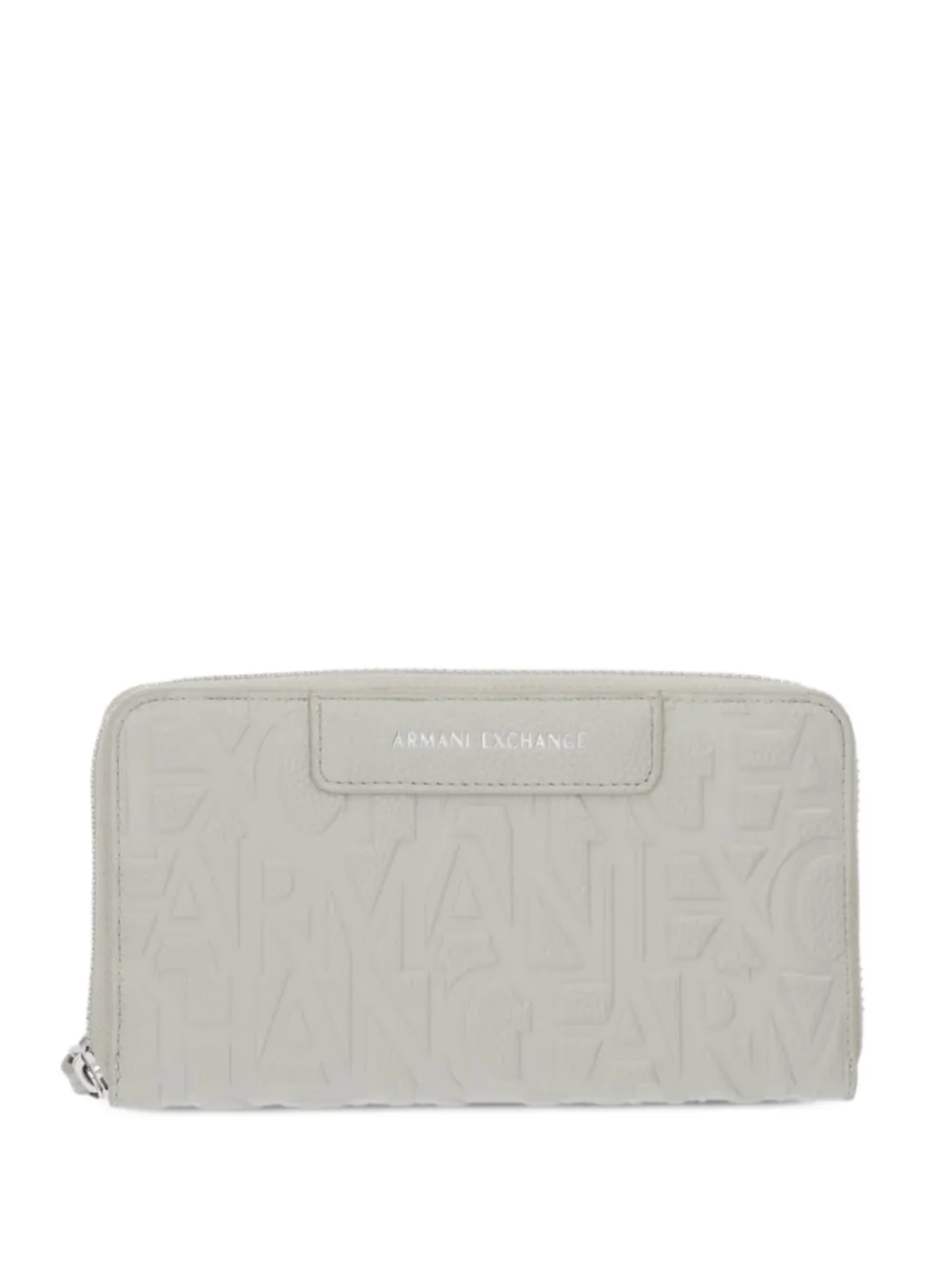 Armani Exchange logo-embossed zip-around wallet - Grigio