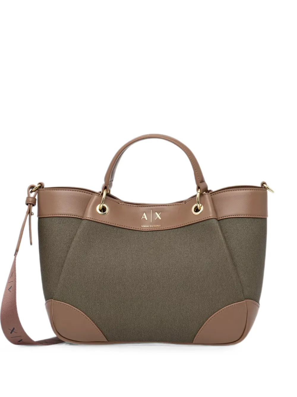 Armani Exchange logo-print tote bag - Verde